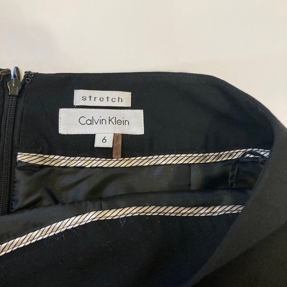 Calvin Klein elegant Black pencil skirt size 6 - Picture 2 of 10